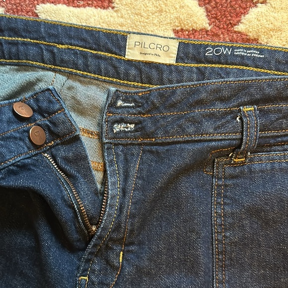 Pilcro the wanderer polished relaxed leg crop jeans size 20 - Picture 3 of 8